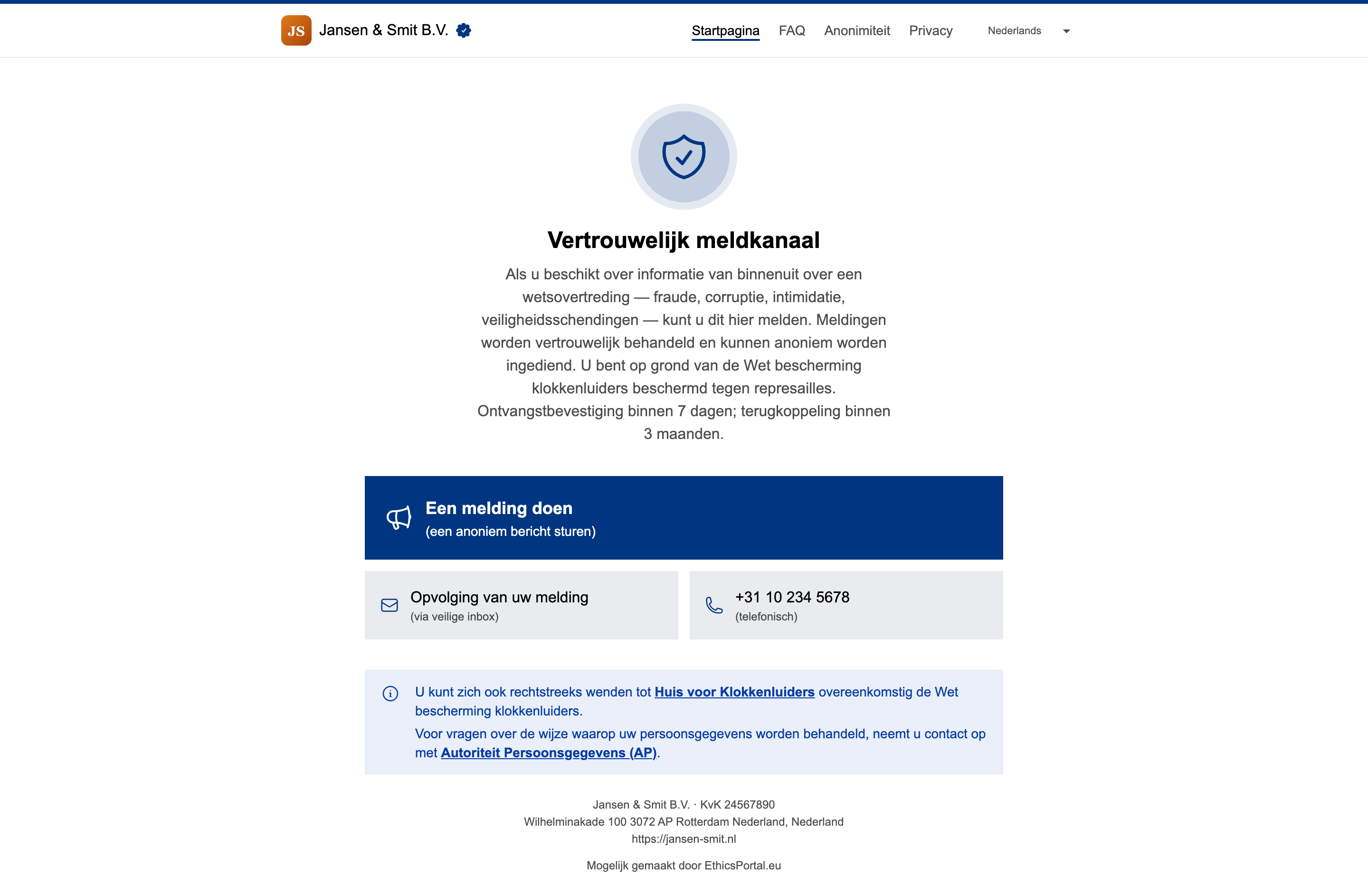 Portaallink en QR-code delen